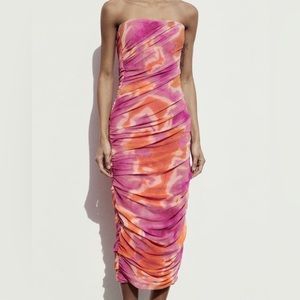 Zara Dress - print dress with tulle